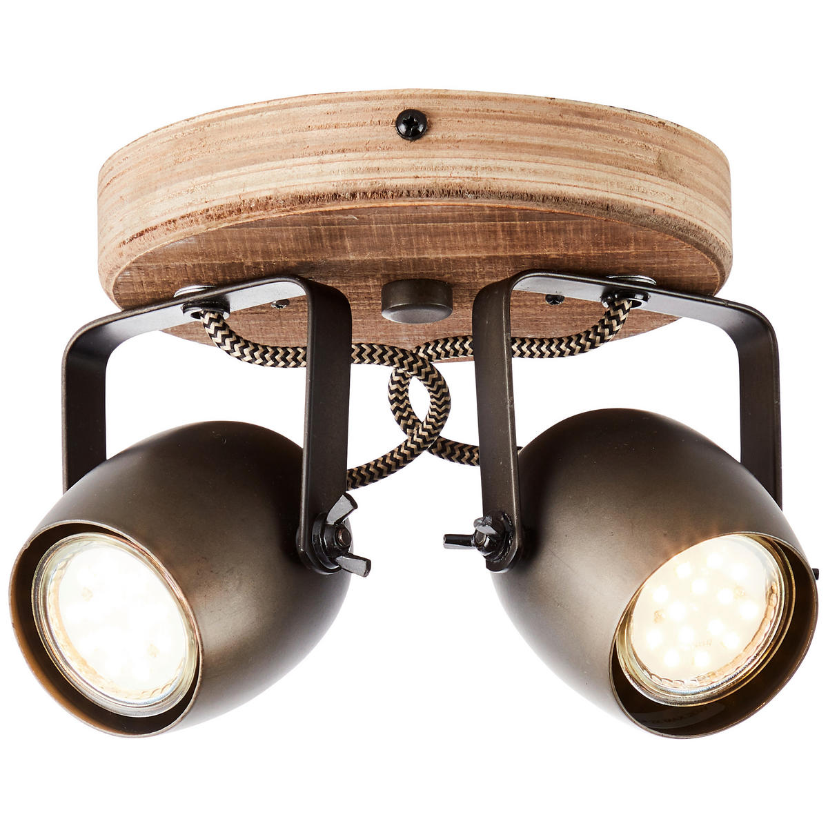 STRAHLER - Schwarz, Design, Holz/Metall (14/20/16cm) - Brilliant