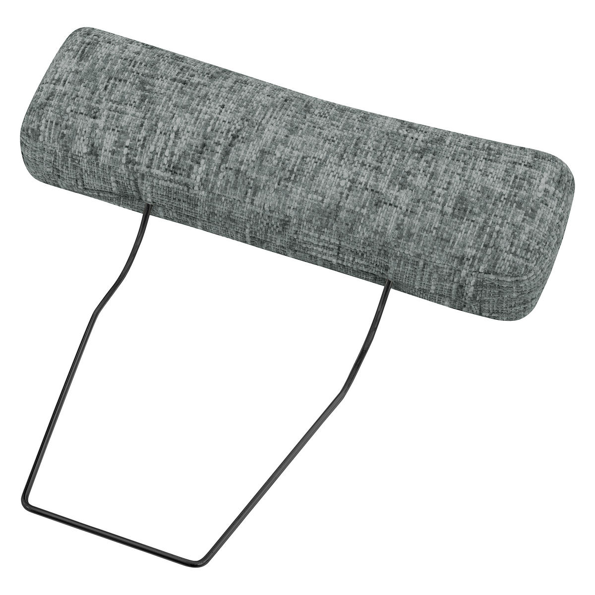 KOPFSTÜTZE 52/17/14 cm  Webstoff  - Anthrazit, Design, Textil (52/17/14cm) - Livetastic