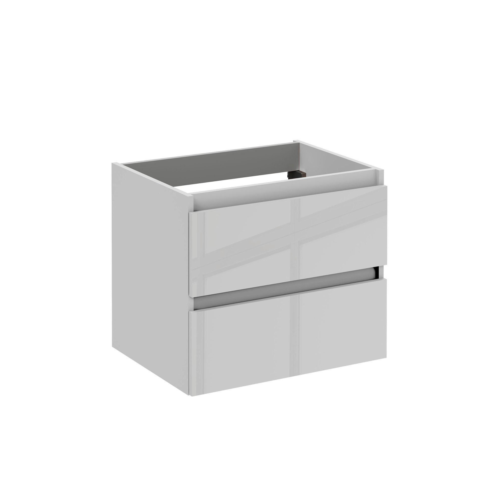 Voleo Waschbeckenunterschrank Lara Plan Weiß 60x51x46 cm