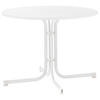 GARTENTISCH Holzwerkstoff Weiß rund  - Weiß, MODERN, Holzwerkstoff/Metall (100/72cm) - Sieger