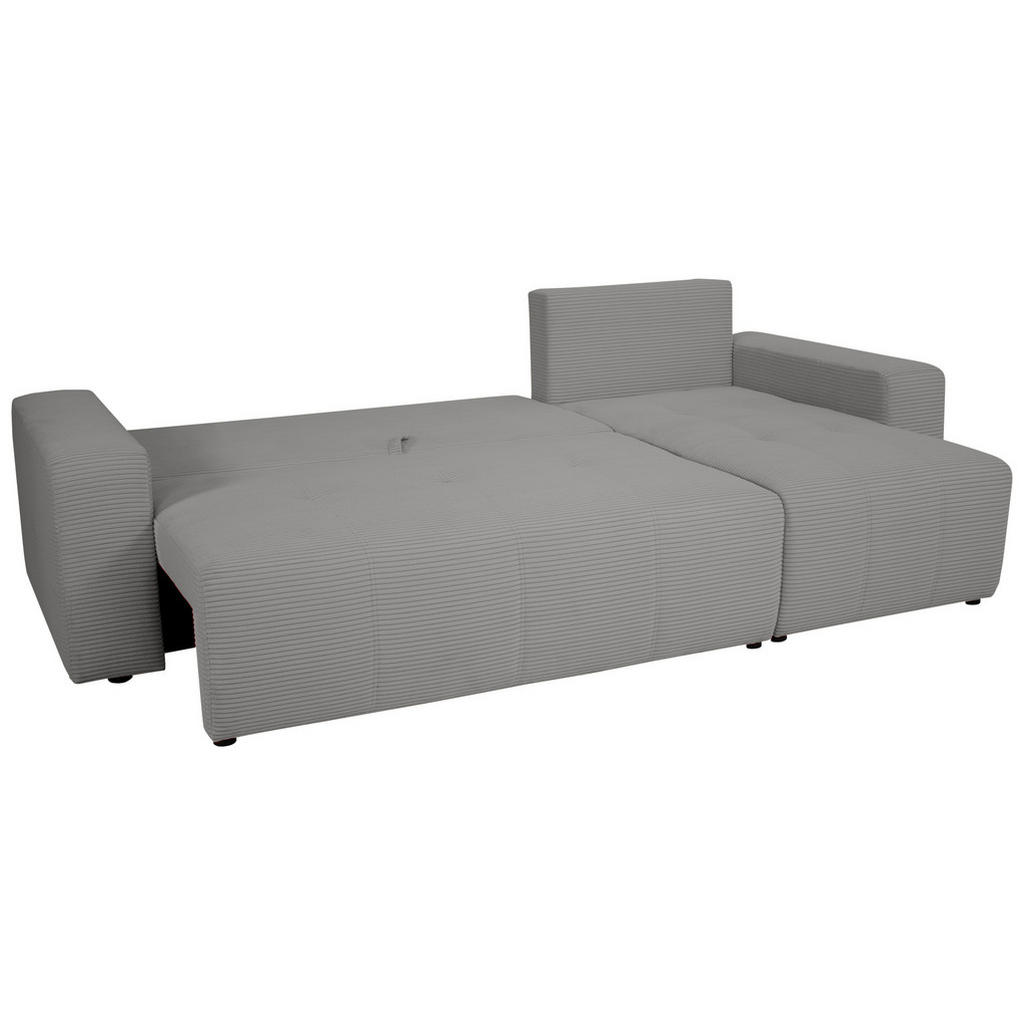 Thumbnail - Xora Ecksofa, Grau, Textil, 3-Sitzer, Füllung: Schaumstoff, seitenverkehrt montierbar, L-Form, 248x146 cm, Rücken echt, ...