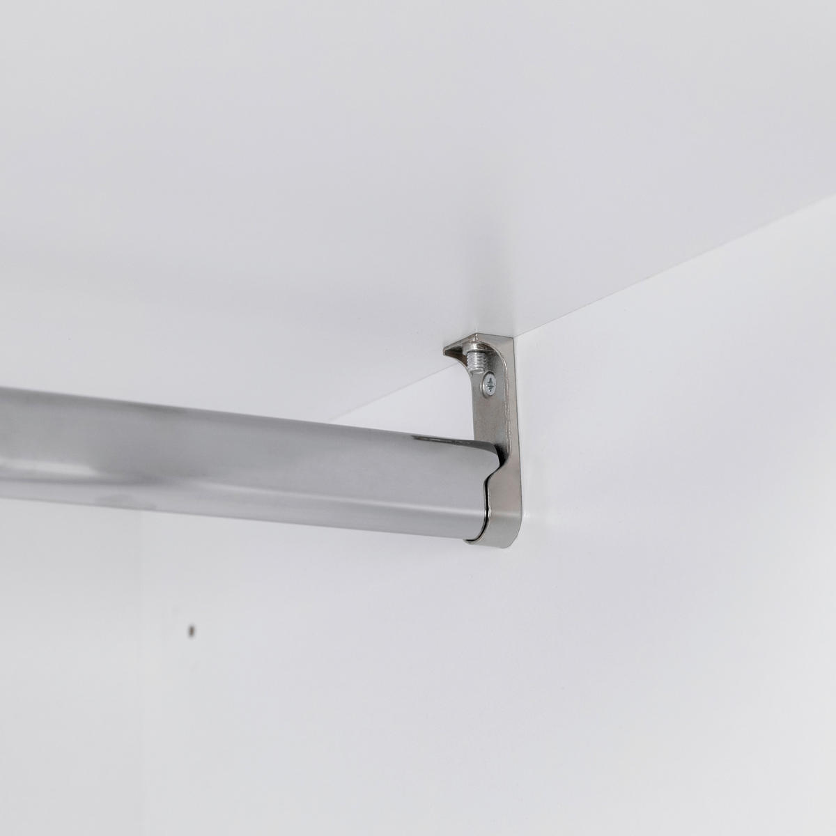 DREHTÜRENSCHRANK  in Weiß  - Schwarz/Weiß, MODERN, Holzwerkstoff/Metall (93/211/53cm) - MID.YOU