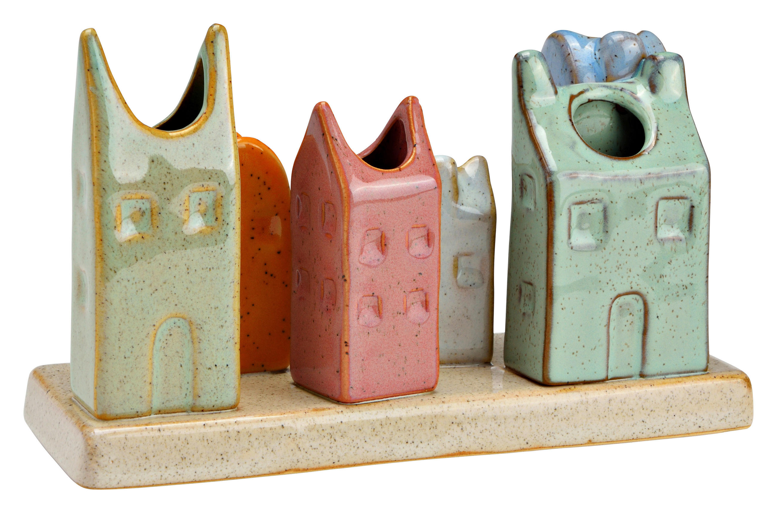 VASE  - Multicolor, Basics, Keramik (18,0/11,0/7,0cm)