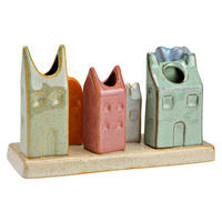 VASE  - Multicolor, Basics, Keramik (18,0/11,0/7,0cm)