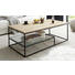 COUCHTISCH in Glas, Holz, Metall - Klar/Eichefarben, MODERN, Glas/Holz (110/60/42cm) - Hom`in COUCHTISCH in Glas, Holz, Metall - Klar/Eichefarben, MODERN, Glas/Holz (110/60/42cm) - Hom`in