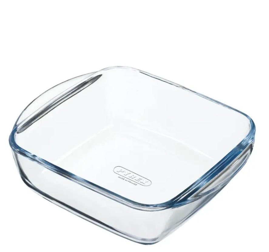 Ugnsform,för airfryer   - transparent, Basics, glas (25/22cm) - Pyrex