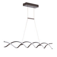 LED-HÄNGELEUCHTE 5097 DNA 105/15/150 cm   - Klar/Chromfarben, Design, Glas/Metall (105/15/150cm)