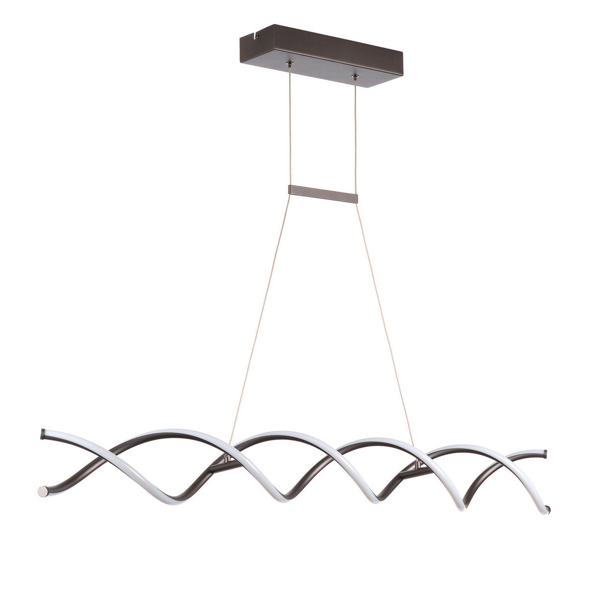 LED-HÄNGELEUCHTE 5097 DNA 105/15/150 cm   - Klar/Chromfarben, Design, Glas/Metall (105/15/150cm)