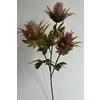 KUNSTBLUME Distel  - Pink/Altrosa, Basics, Kunststoff (67cm)