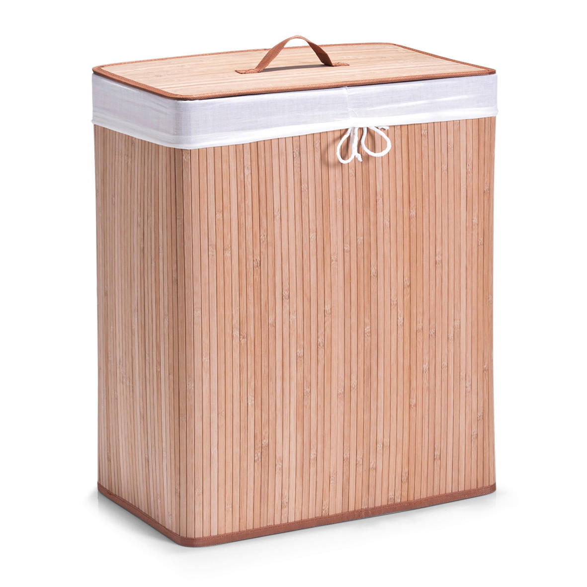 WÄSCHESAMMLER - Naturfarben, Basics, Holz (52/63/32cm) - Zeller Present