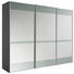 Schwebetürenschrank in Grau - Chromfarben/Grau, Konventionell, Glas/Holzwerkstoff (280/222/68cm) - Moderano Schwebetürenschrank in Grau - Chromfarben/Grau, Konventionell, Glas/Holzwerkstoff (280/222/68cm) - Moderano