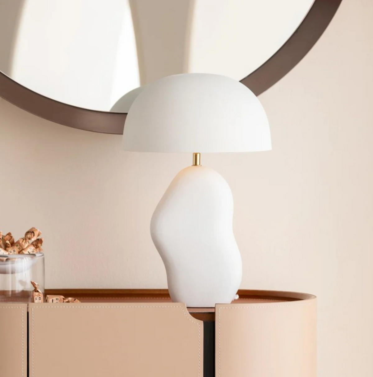 TISCHLEUCHTE 30/48/30 cm   - Weiß, Trend, Metall (30/48/30cm) - Kare-Design