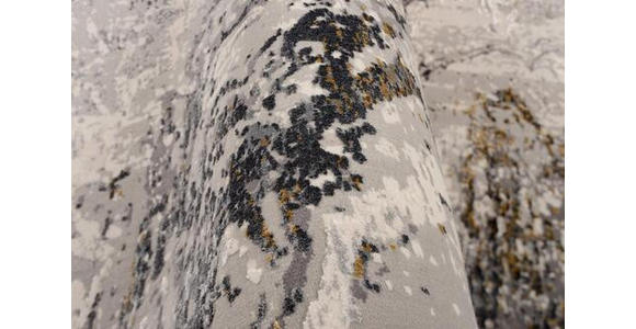 LÄUFER 80/200 cm Lilie Grau, Goldfarben - Goldfarben/Grau, Design, Textil (80/200cm) - Dieter Knoll