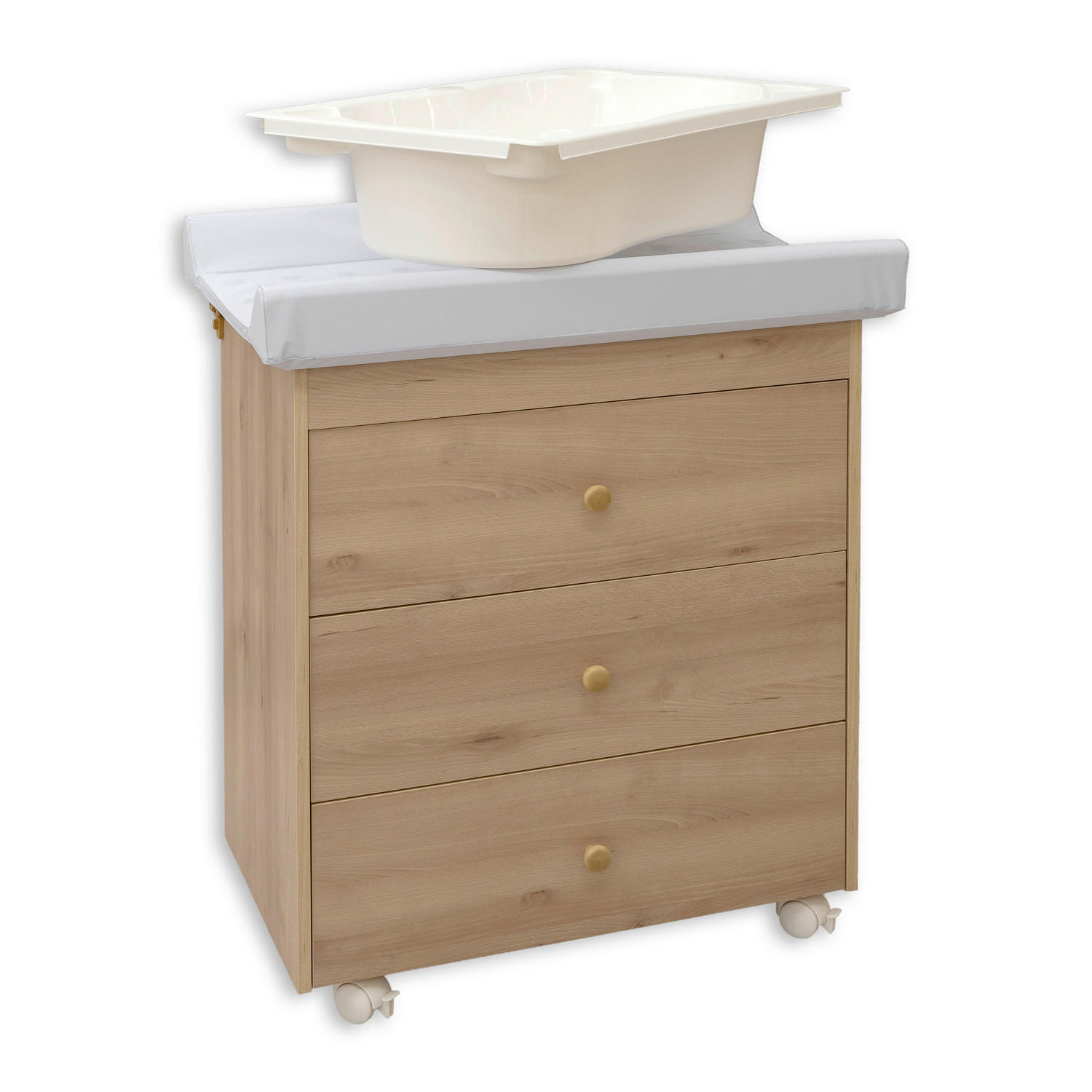 STOL ZA PREVIJANJE  LISABON 2  - boje bukve, Basics, drvo (47/76/97cm)