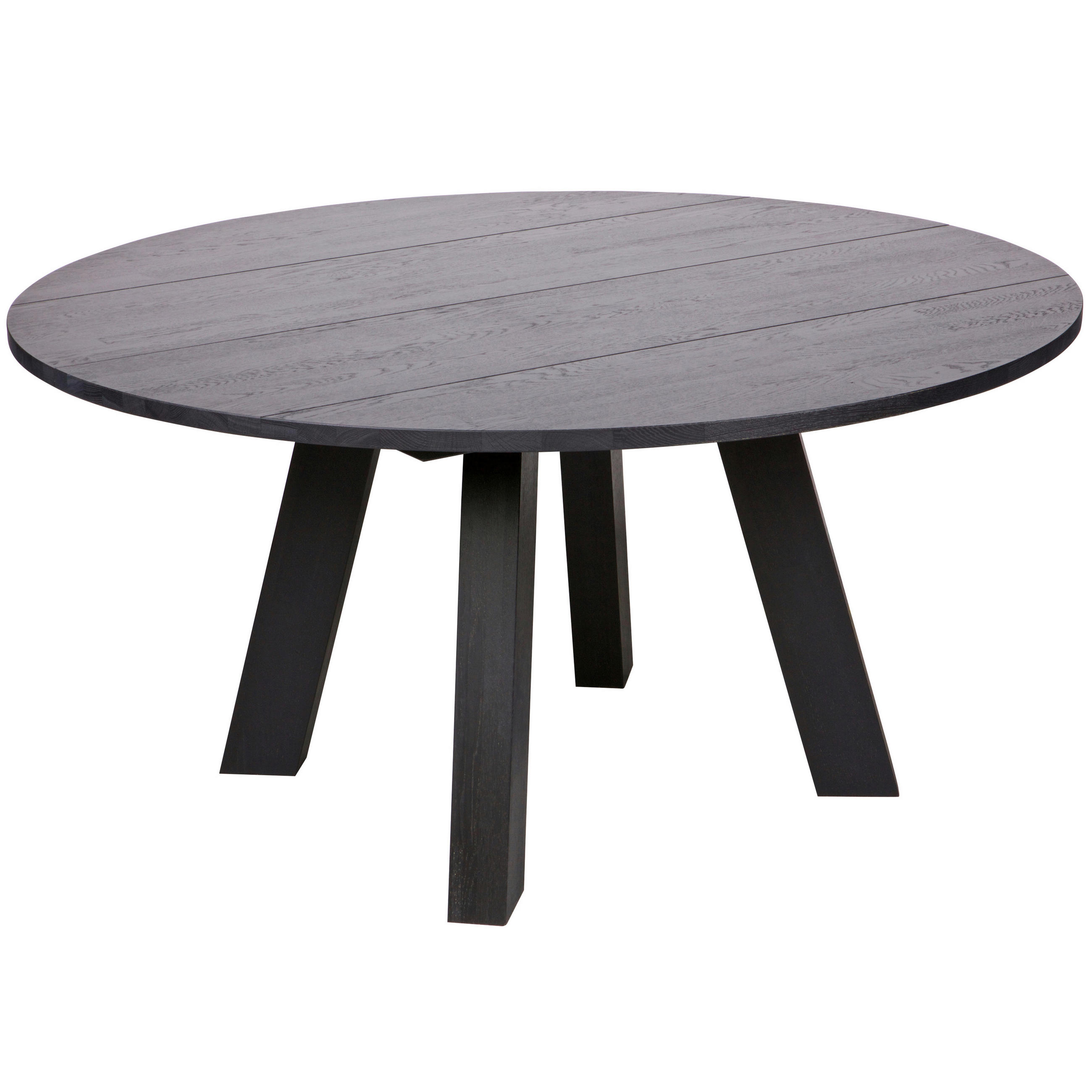 Livetastic Esstisch Rhonda Schwarz 150x75x150 cm