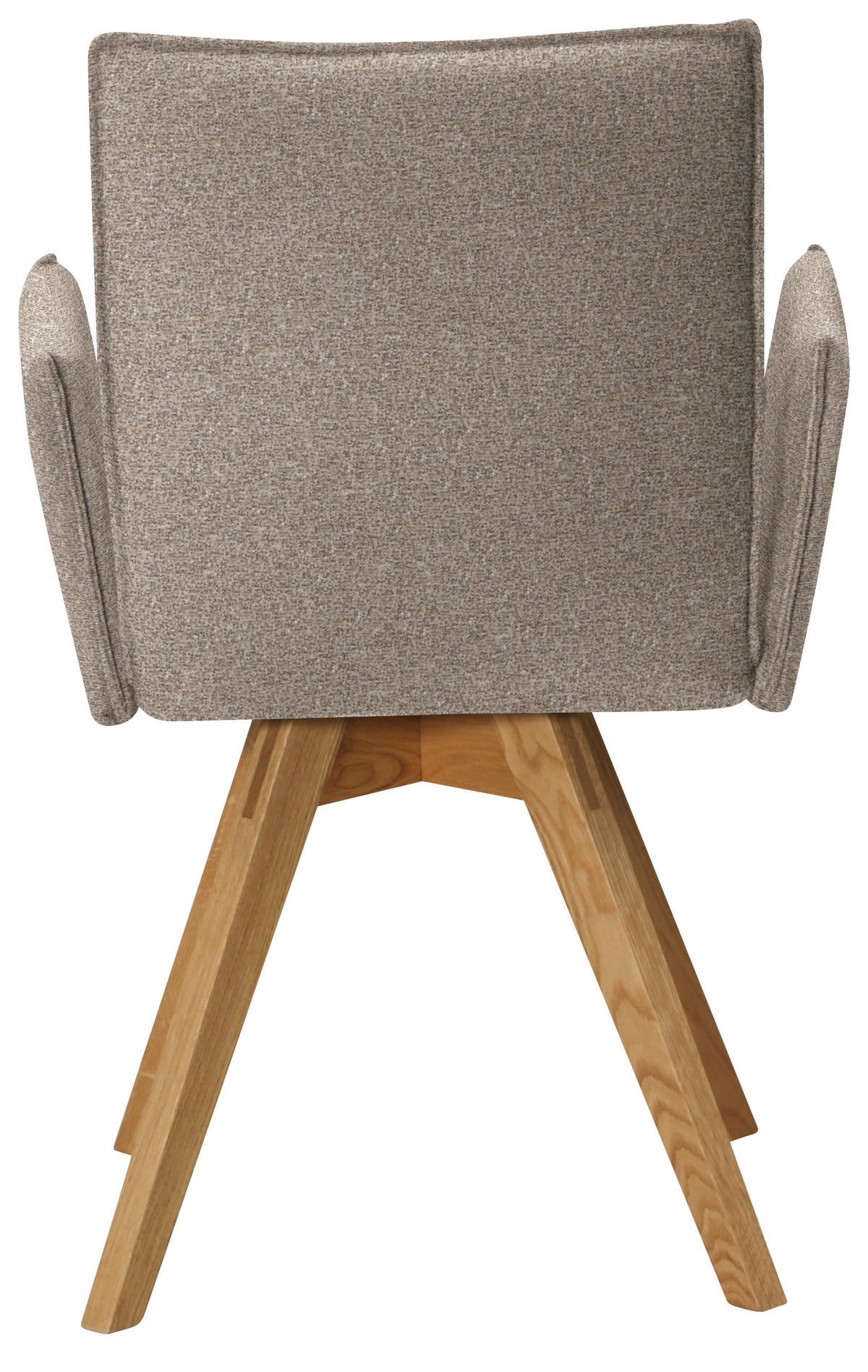 ARMLEHNSTUHL  in Samt  - Hellbraun/Eichefarben, Konventionell, Holz/Textil (60/91/61cm) - Moderano