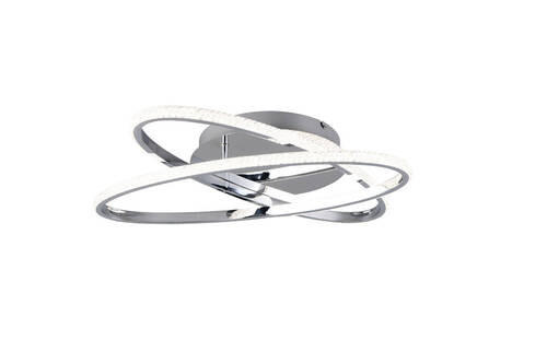 LED-TAKLAMPA Lane 58/9 cm  - kromfärg, Klassisk, metall (58/9cm)