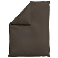 BETTDECKENBEZUG WOVEN SATIN Makosatin 155/220 cm  - Dunkelbraun, Basics, Textil (155/220cm) - Schlafgut