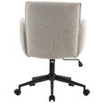 DREHSTUHL Webstoff Creme, Schwarz  - Creme/Schwarz, Design, Kunststoff/Textil (63/88/95,5/65,5cm) - Venda