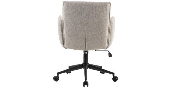 DREHSTUHL Webstoff Creme, Schwarz - Creme/Schwarz, Design, Kunststoff/Textil (63/88/95,5/65,5cm) - Venda