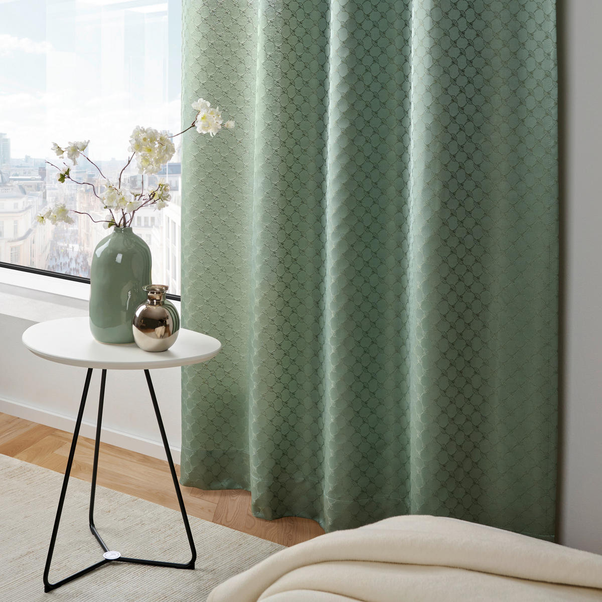FERTIGVORHANG blickdicht  - Salbeigrün, Basics, Textil (130/250cm) - Joop!
