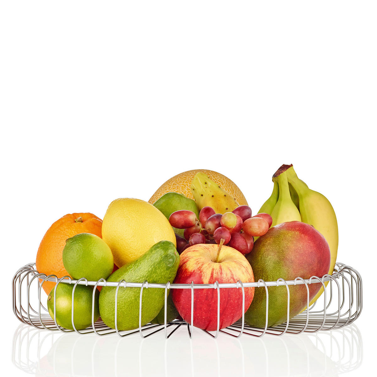 OBSTKORB ESTRA  - Silberfarben, Basics, Metall (37/6cm) - Blomus