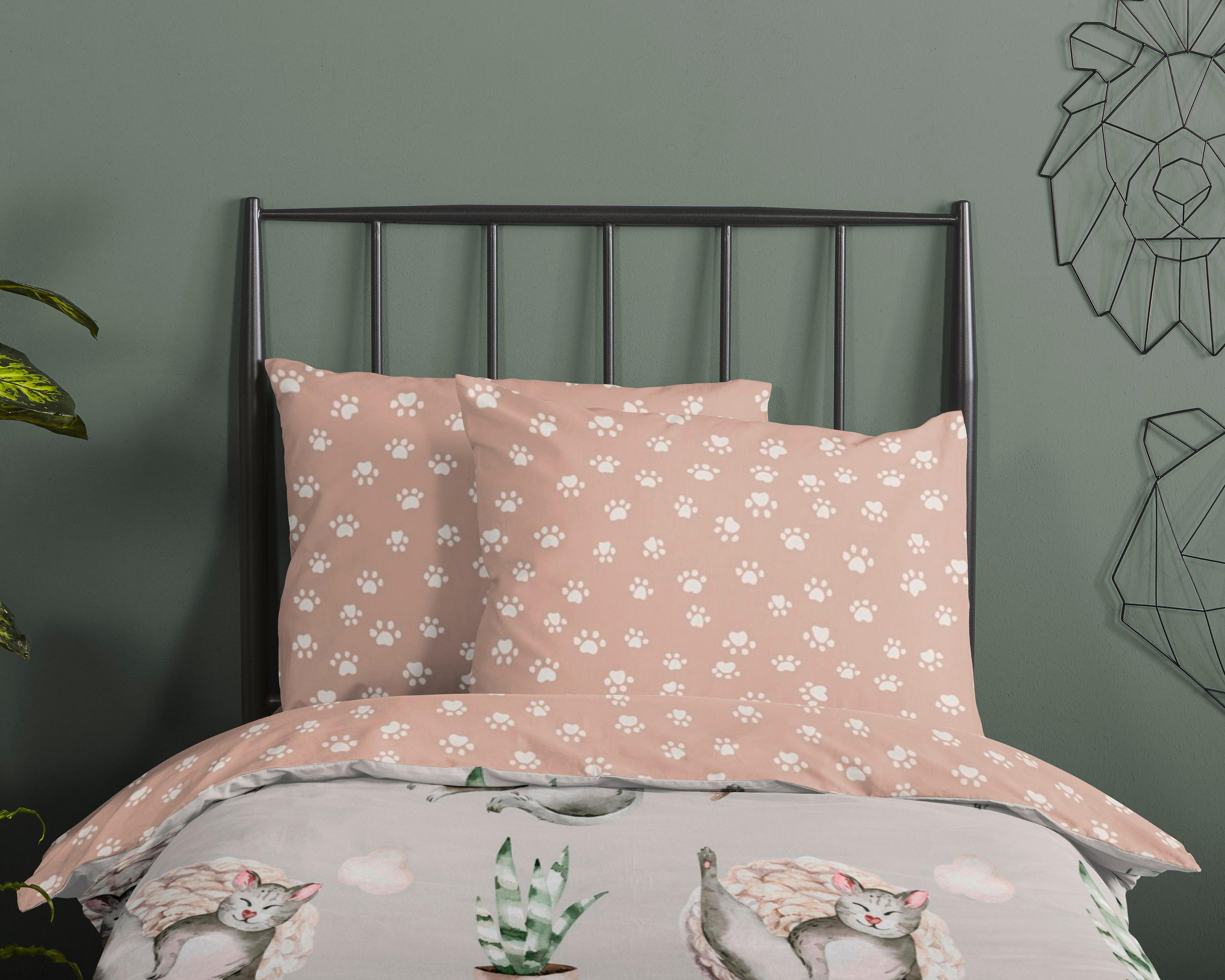 KINDERBETTWÄSCHE 120/150 cm  - Beige/Grau, Trend, Textil (120/150cm)