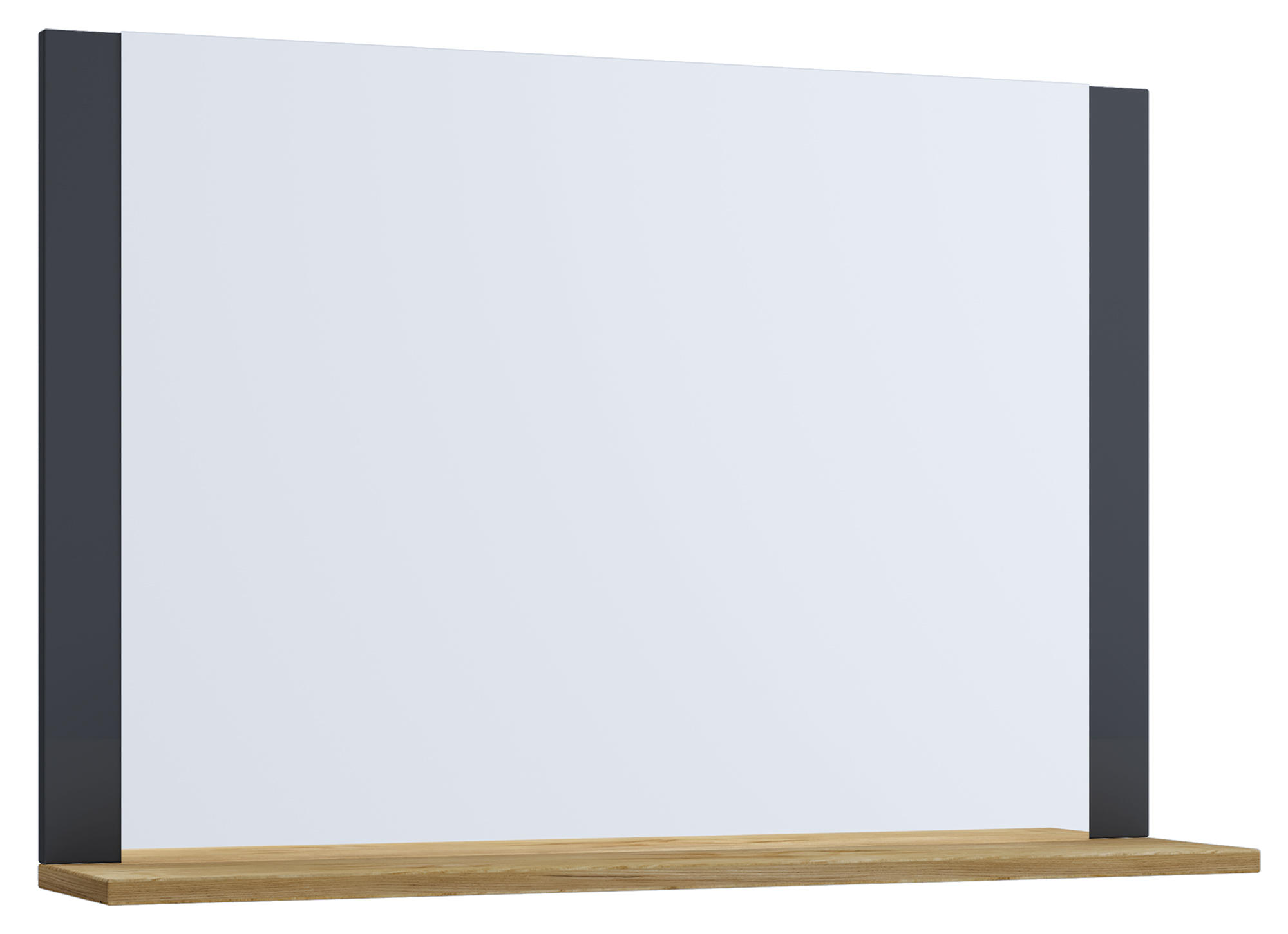 WANDSPIEGEL 80/65/16,6 cm  - Eichefarben/Anthrazit, Basics, Holzwerkstoff (80/65/16,6cm) - MID.YOU