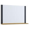 VÄGGSPEGEL 80/65/16,6 cm    - antracit/ekfärgad, Basics, trämaterial (80/65/16,6cm) - MID.YOU