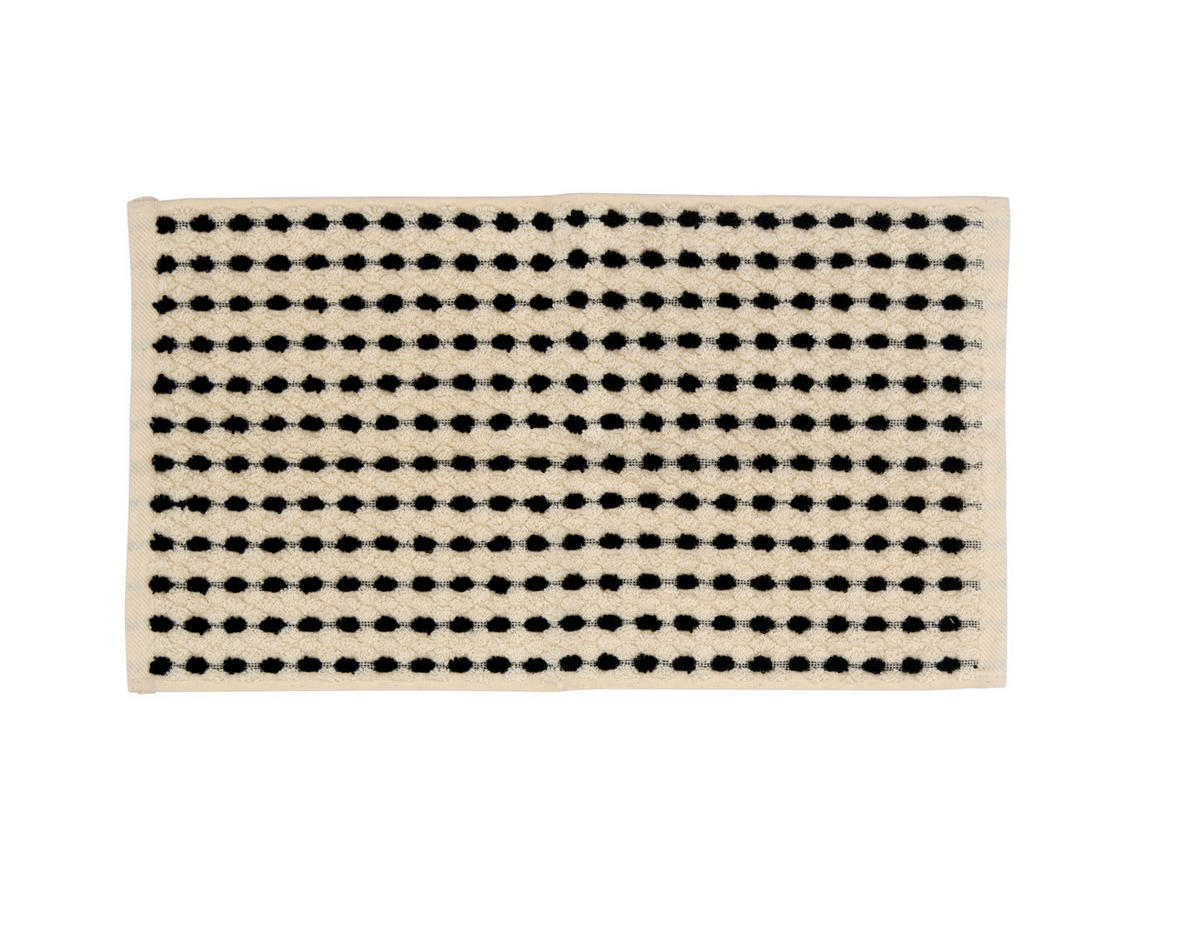 SADA RUČNÍKŮ PRO HOSTY, 30/50 cm, černá, ecru - černá/ecru, Konvenční, textil (30/50cm) - Dieter Knoll