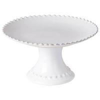 TORTENPLATTE - Weiß Hochglanz, Basics, Keramik (22/11,7cm) - Costa Nova