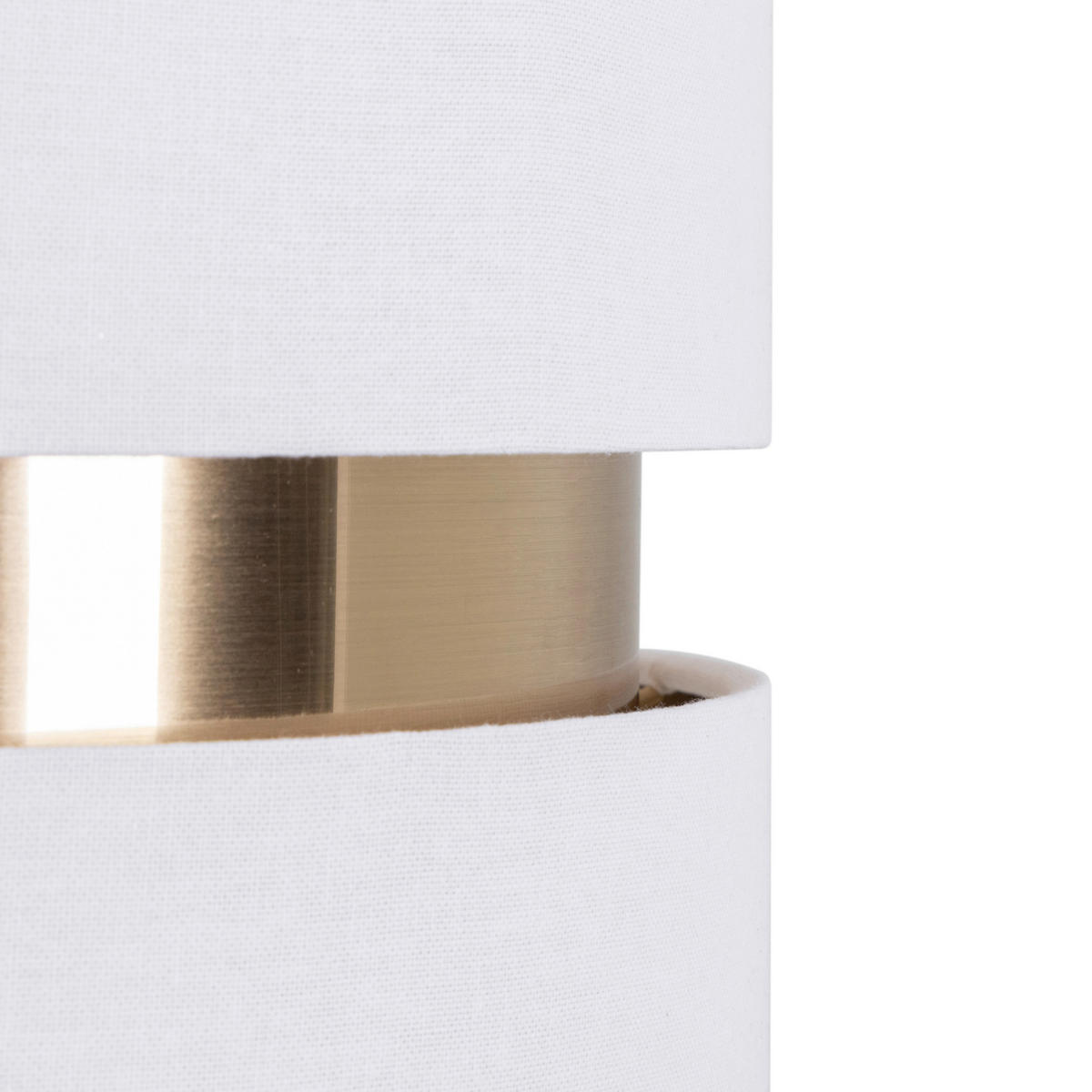 HÄNGELEUCHTE 37/120 cm   - Goldfarben/Weiß, MODERN, Kunststoff/Textil (37/120cm) - Novel