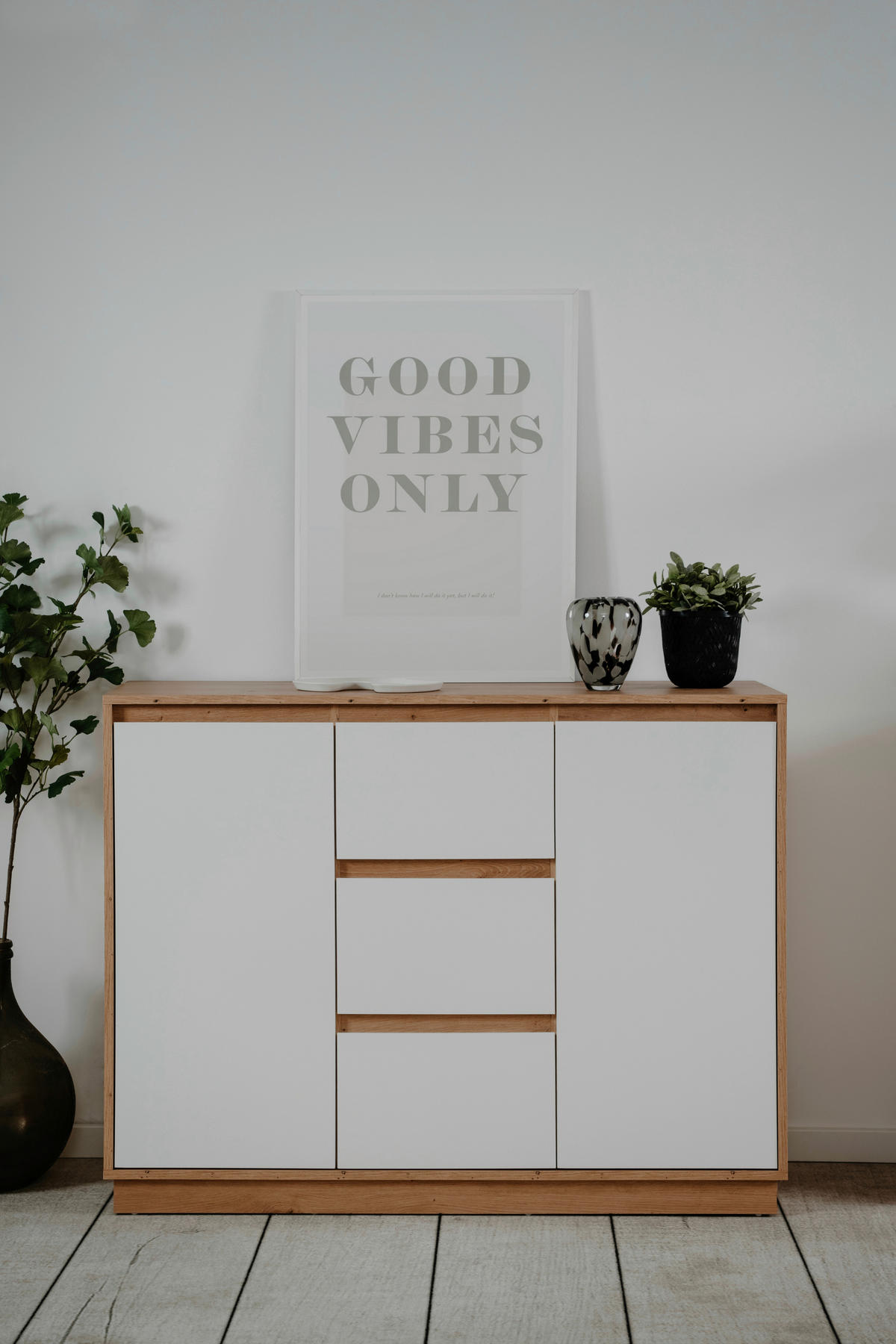 KOMODA   117/88/40 cm   hrast Artisan  - hrast Artisan, Trend, drvni materijal (117/88/40cm)