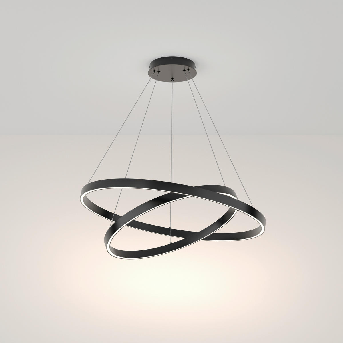 PENDELLEUCHTE Modern 80/120 cm   - Schwarz, Trend, Metall (80/120cm) - MAYTONI