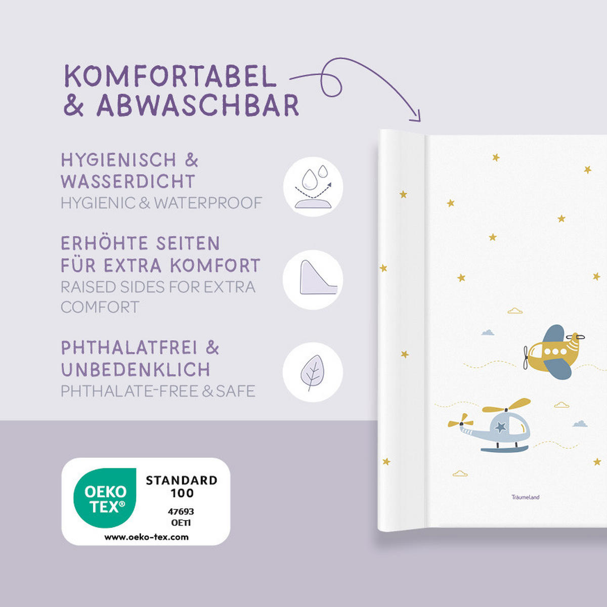 WICKELAUFLAGE Volare  - Multicolor, Basics, Kunststoff (50/70/5cm) - Träumeland