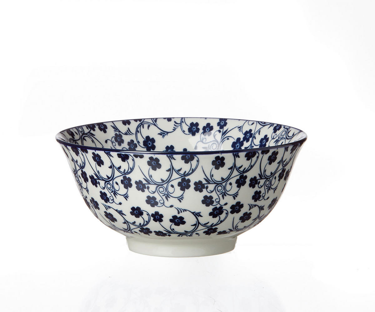 Bol Pentru Cereale  - albastru/alb, Basics, ceramică (16/8cm) - Ritzenhoff Breker