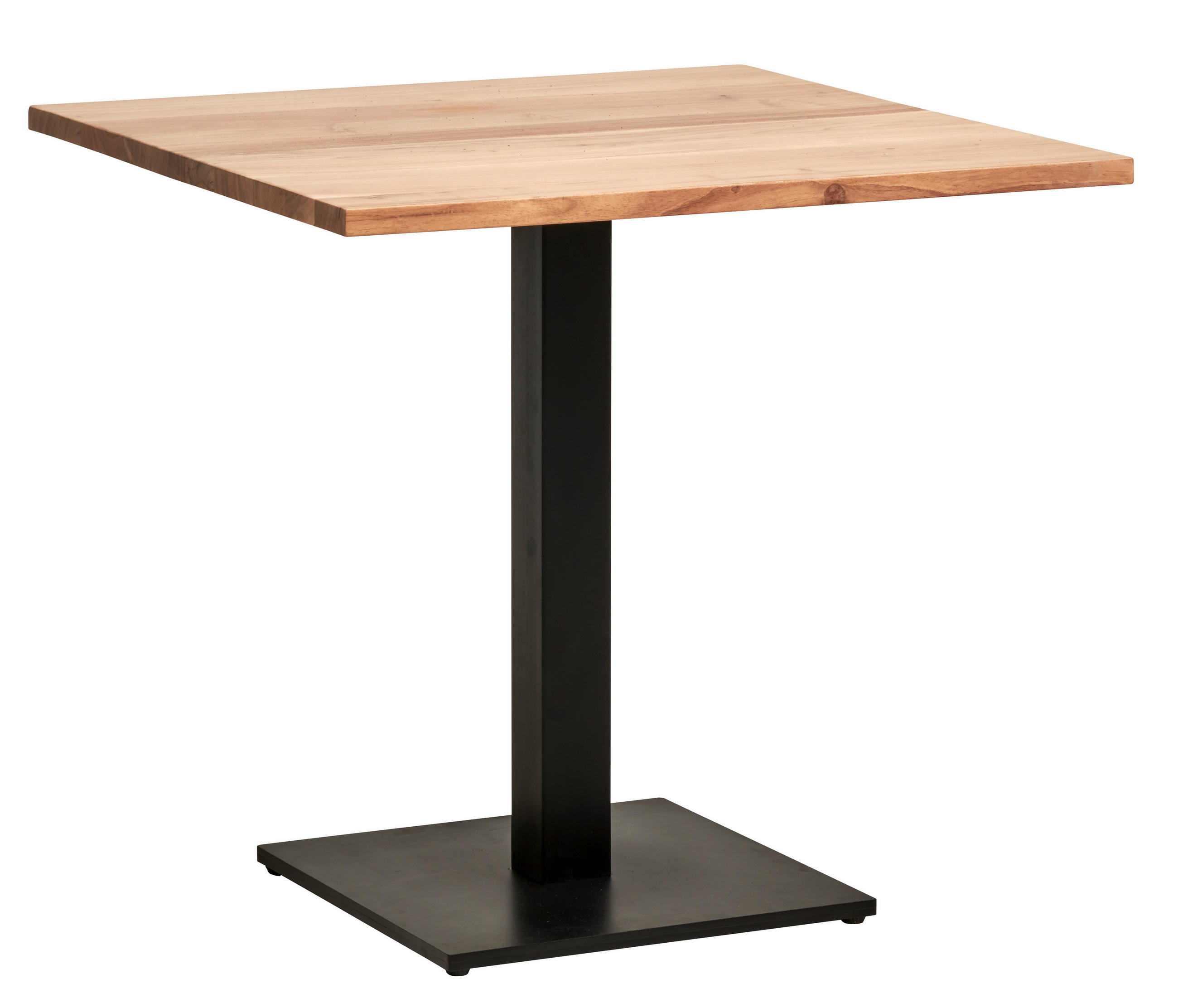 BISTROTISCH in Holz, Metall  - Schwarz/Akaziefarben, MODERN, Holz/Metall (80/76/80cm) - Livetastic