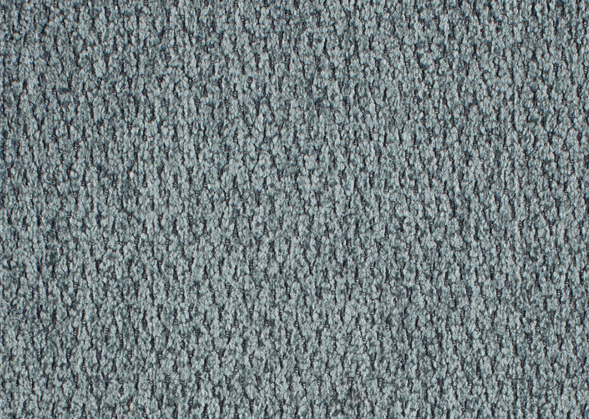 ECKSOFA in Chenille Blaugrau  - Blaugrau/Schwarz, Design, Textil/Metall (220/310cm) - Beldomo Style