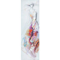 ÖLGEMÄLDE 55/180 cm  - Multicolor, Design, Holz/Textil (55/180cm) - Monee