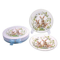 TORTENTELLER Grün, Braun 2-teilig 19,05 cm  - Braun/Grün, Basics, Karton/Keramik (19,05cm)