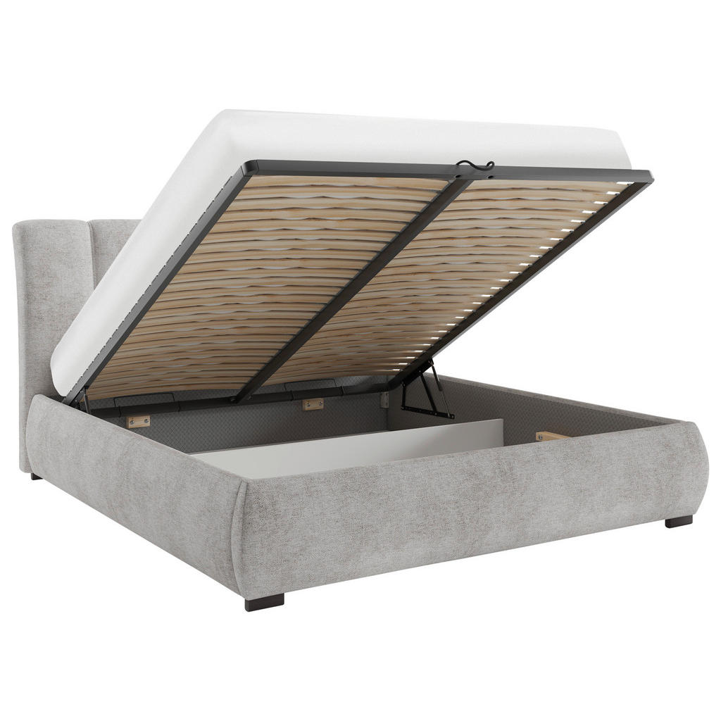 Thumbnail - Mid.you Polsterbett, Bronze, Metall, Buche, 160x200 cm, in verschiedenen Größen erhältlich, gepolstertes Kopfteil, Latte...