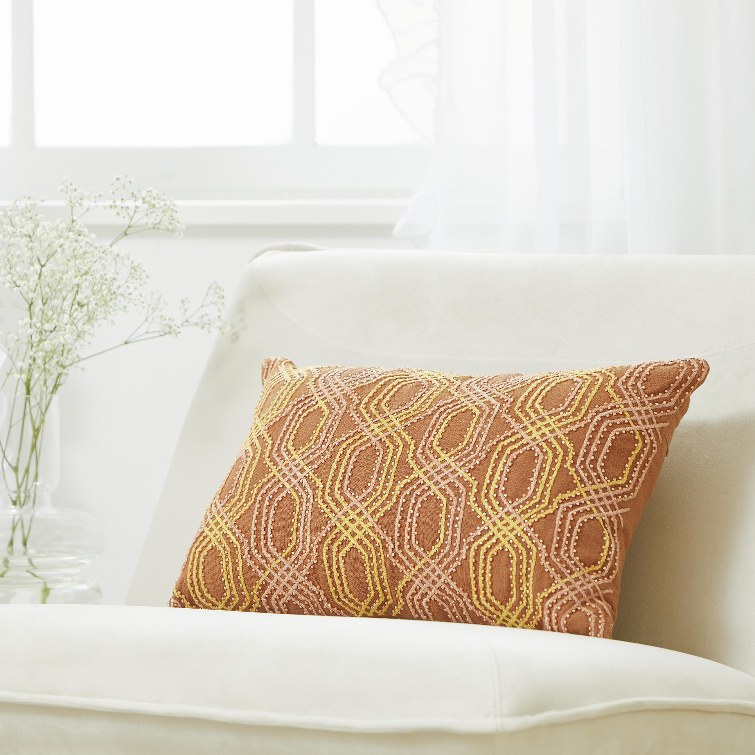 ZIERKISSEN 35/55 cm  - Rostfarben, Trend, Textil (35/55cm) - Esposa
