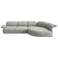 ECKSOFA Chenille Ecru  - Ecru/Schwarz, Design, Kunststoff/Textil (343/154cm) - Koinor