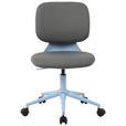 DREHSTUHL Webstoff Blau, Grau  - Blau/Grau, KONVENTIONELL, Kunststoff/Textil (57/82-91/57cm) - Venda