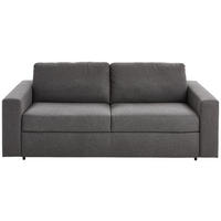 SCHLAFSOFA Webstoff Graphitfarben  - Schwarz/Graphitfarben, KONVENTIONELL, Kunststoff/Textil (198/84/98cm) - Novel