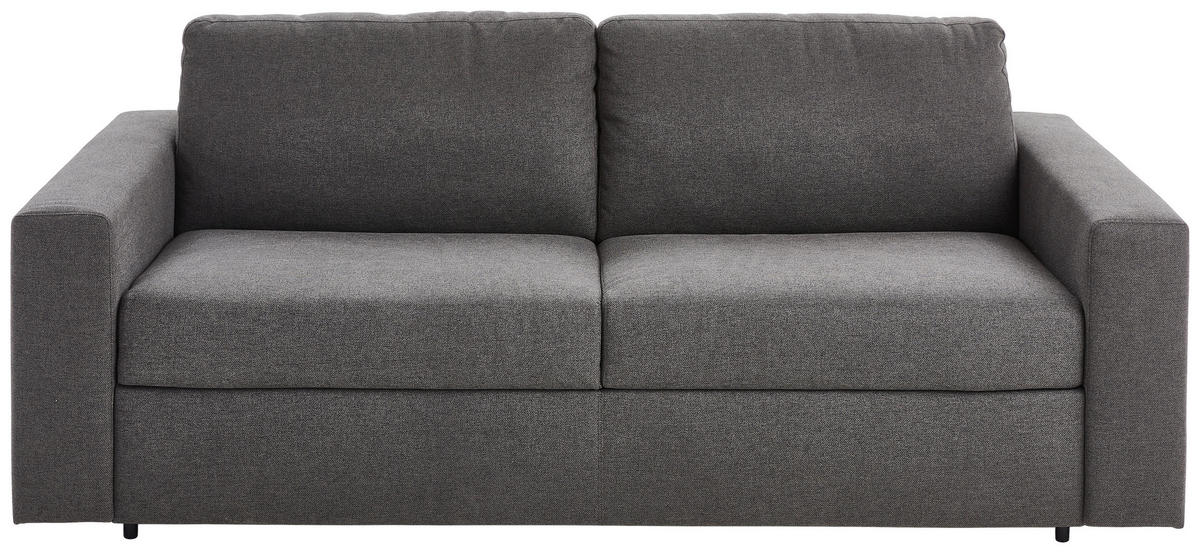 SCHLAFSOFA Webstoff Graphitfarben  - Schwarz/Graphitfarben, KONVENTIONELL, Kunststoff/Textil (198/84/98cm) - Novel