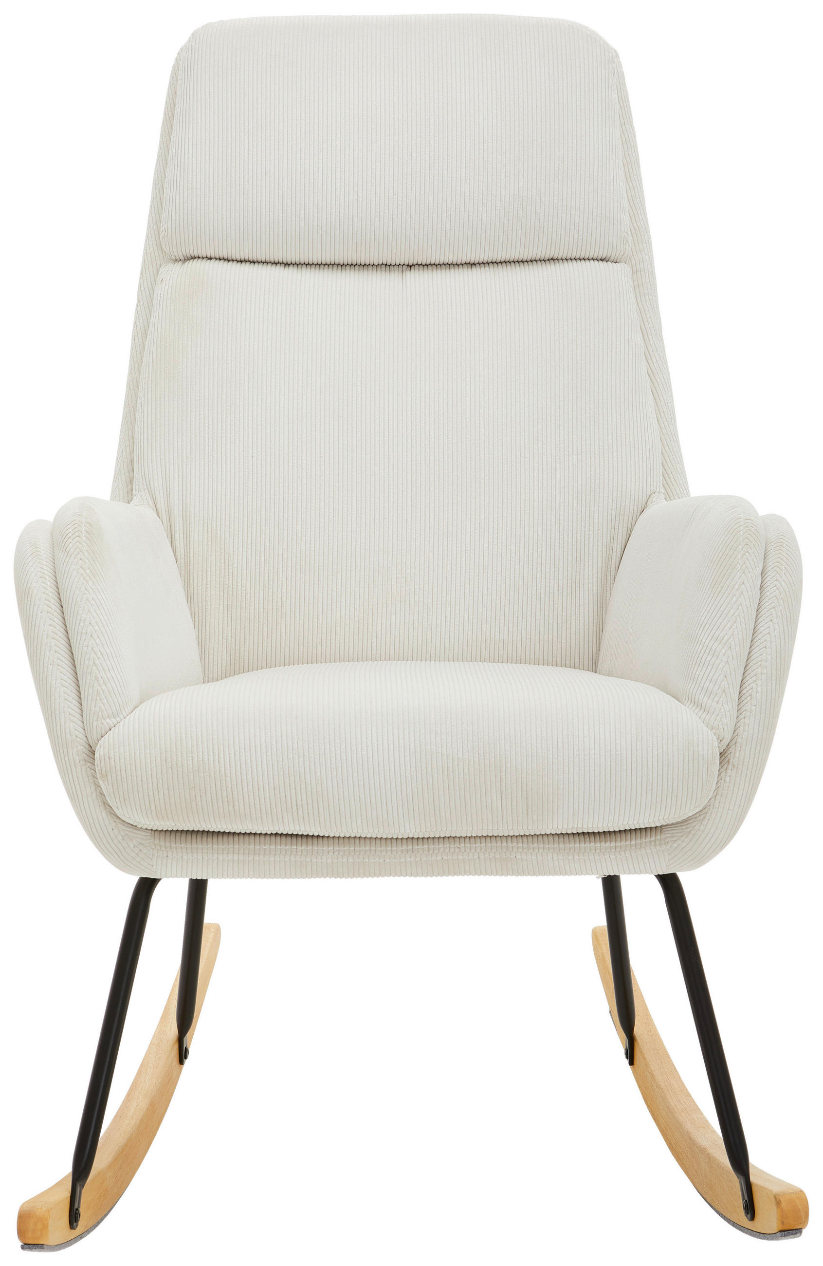 FOTOLIU BALANSOAR in textil culoare natur, negru, alb  - alb/culoare natur, Design, lemn/metal (70/102/83cm) - Carryhome