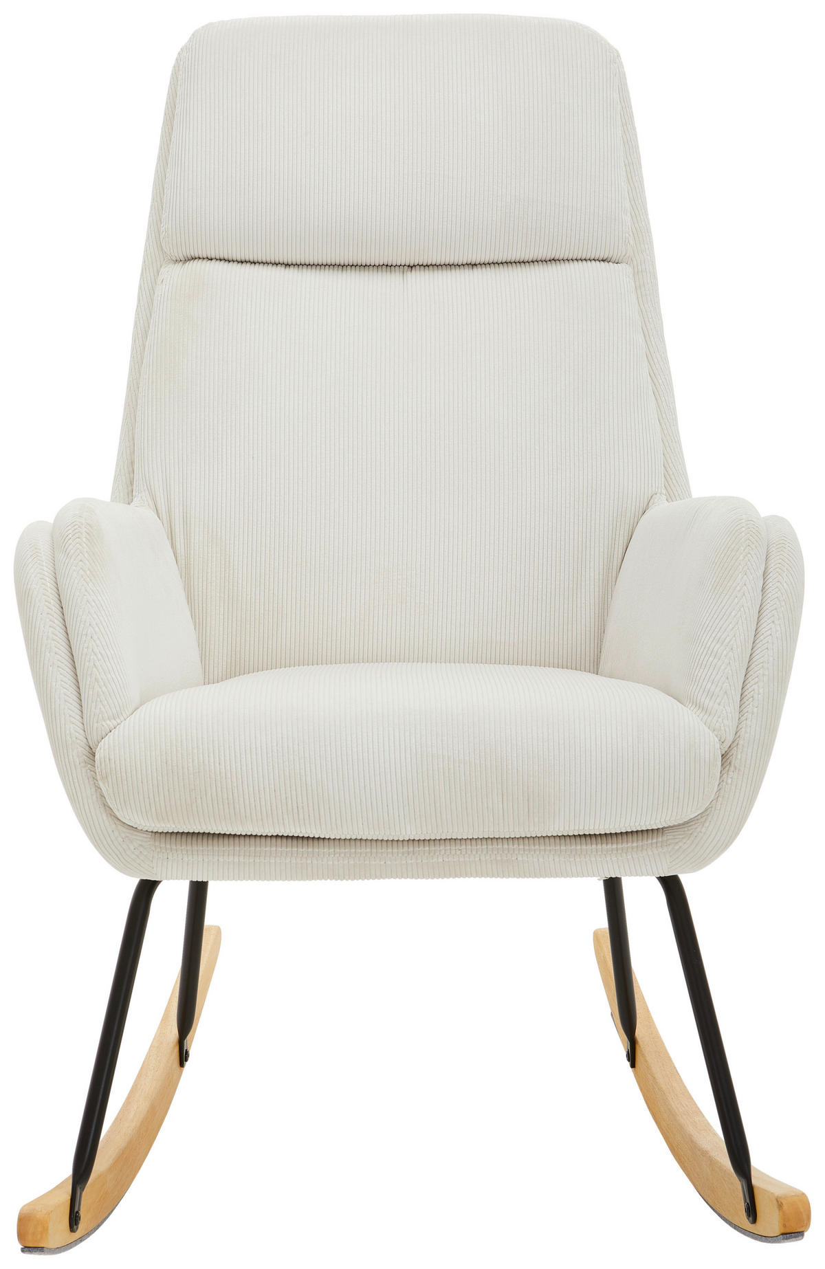 HOUPACÍ KŘESLO - bílá/černá, Design, kov/dřevo (70/102/83cm) - Carryhome