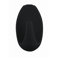 KLEBEHAKEN 3 Stück  in Schwarz  - Schwarz, Trend, Kunststoff (2,5/4,5/1,7cm) - Tesa