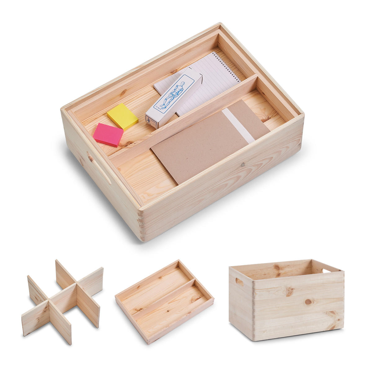 ORGANIZER  - Naturfarben, Basics, Holz (40/29,5/24cm) - Zeller Present